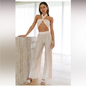 Set heart pants cream